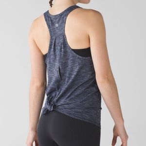Lululemon Salute the Sun Tank Sz 8 Heather Inkwell